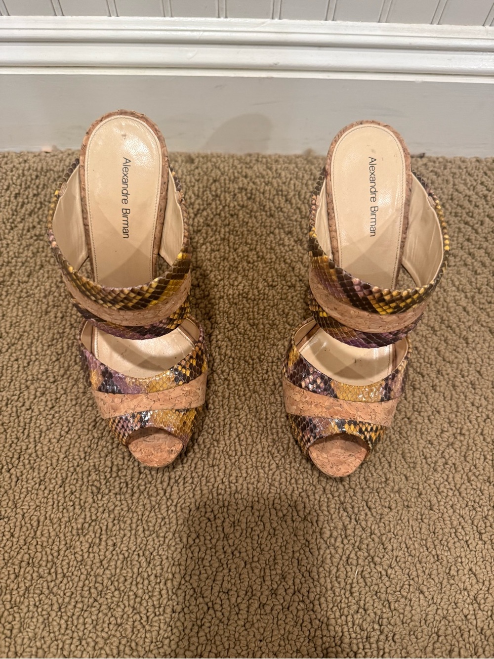 Alexandre Birman python and cork mule - Picture 2 of 7